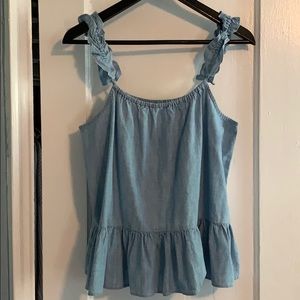 Madewell Chambray tank top